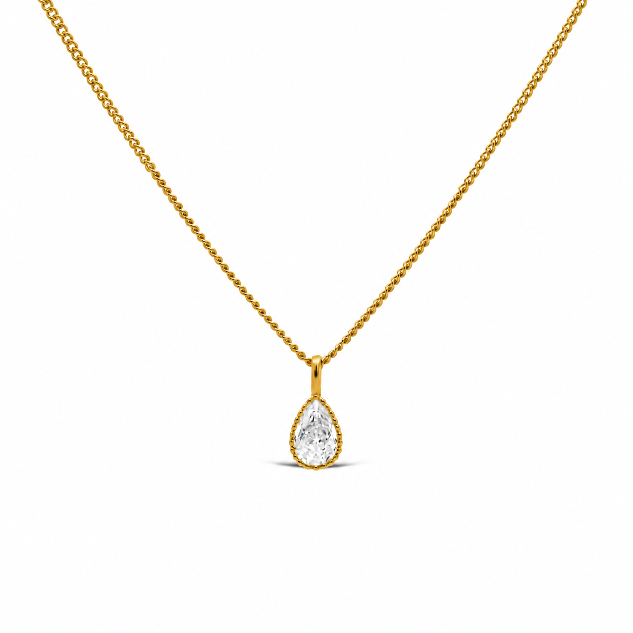 Necklace Lily Drop Gold
