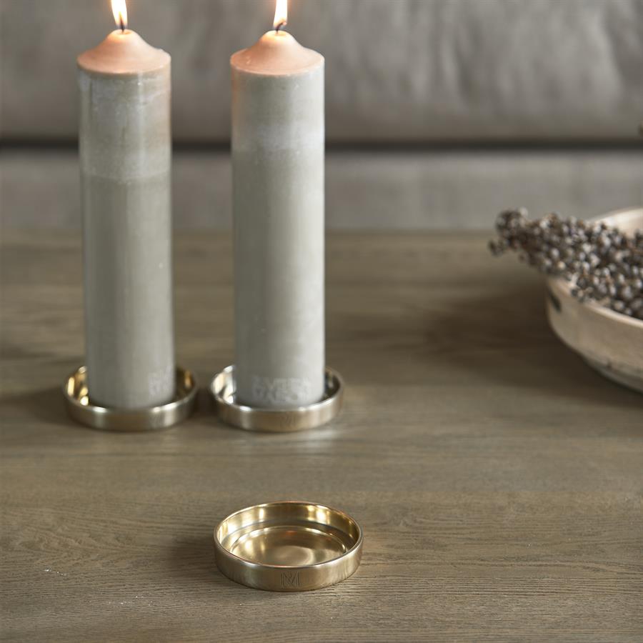 RM Maxime Candle Platter Gold S