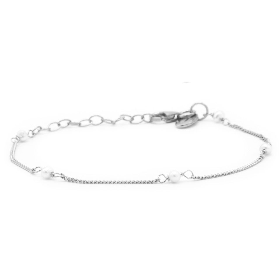 Bracelet Pearls Silver