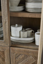 Portofino Sugar Jar with Spoon Flax