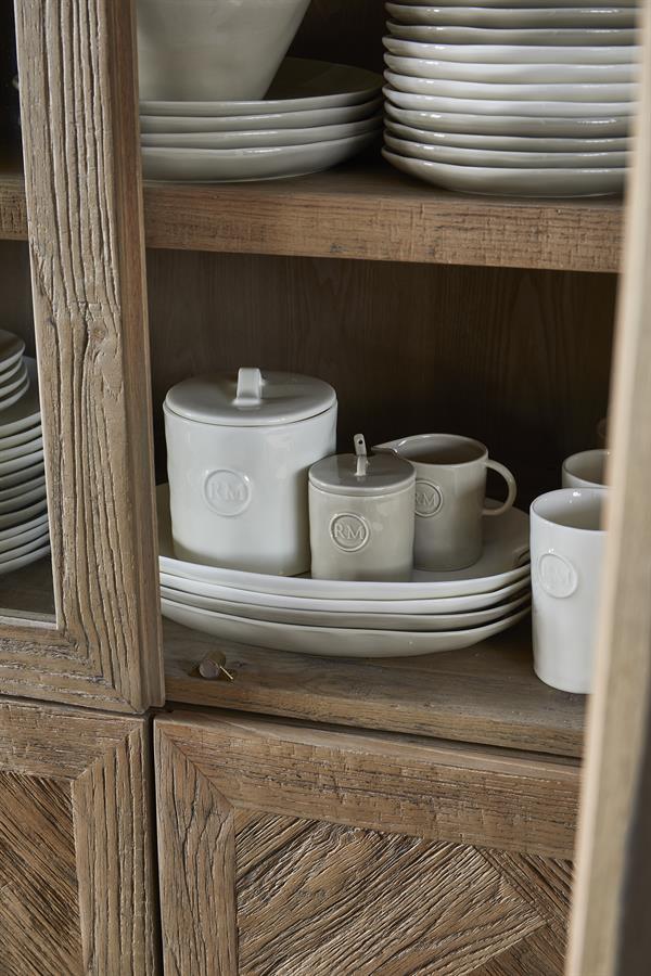 Portofino Sugar Jar with Spoon Flax